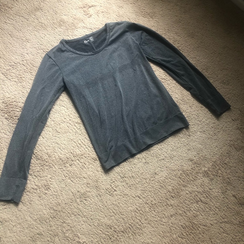 Zyia Black Heather Performance long sleeved top.